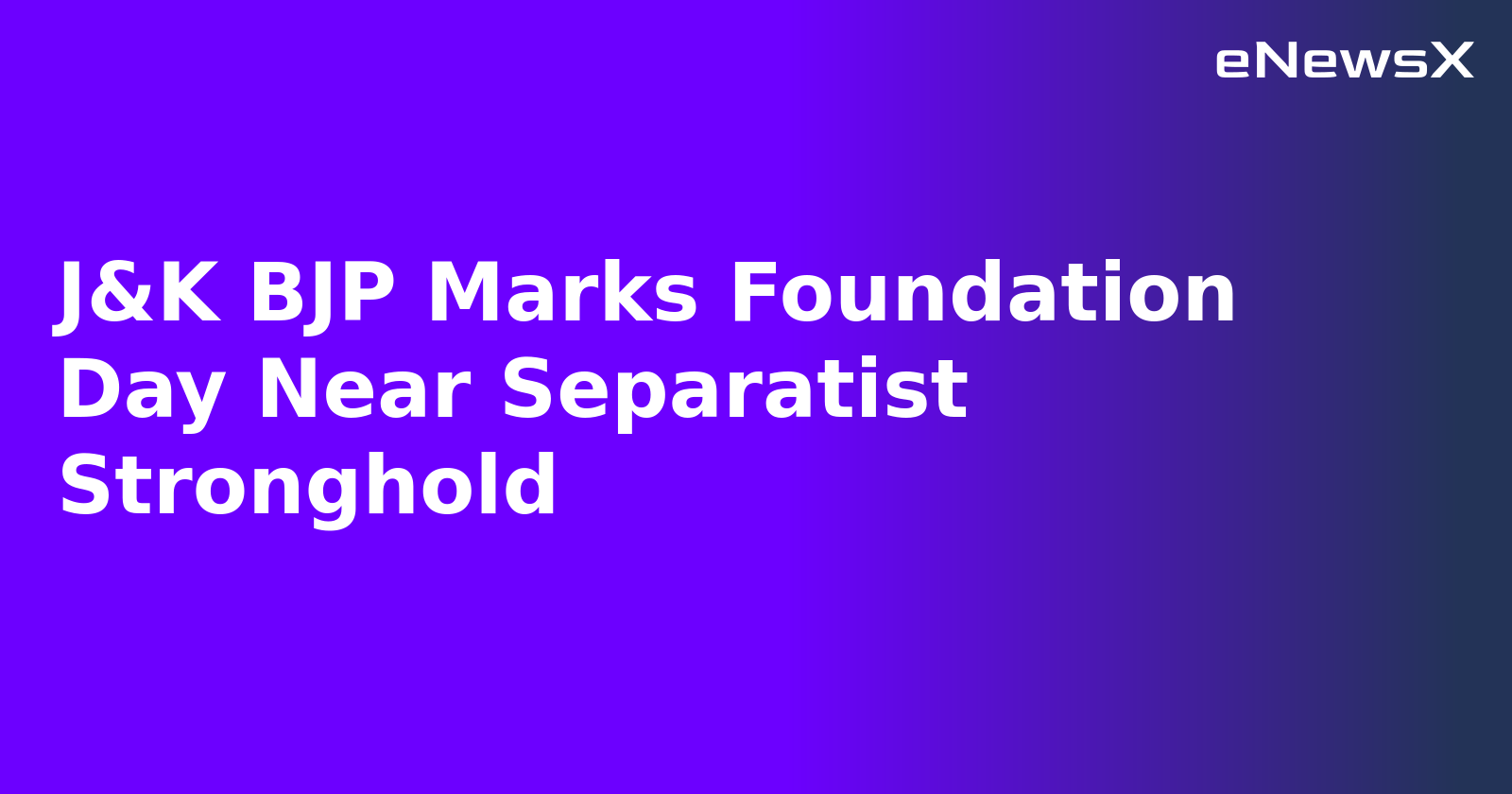 J&K BJP Marks Foundation Day Near Separatist Stronghold.webp