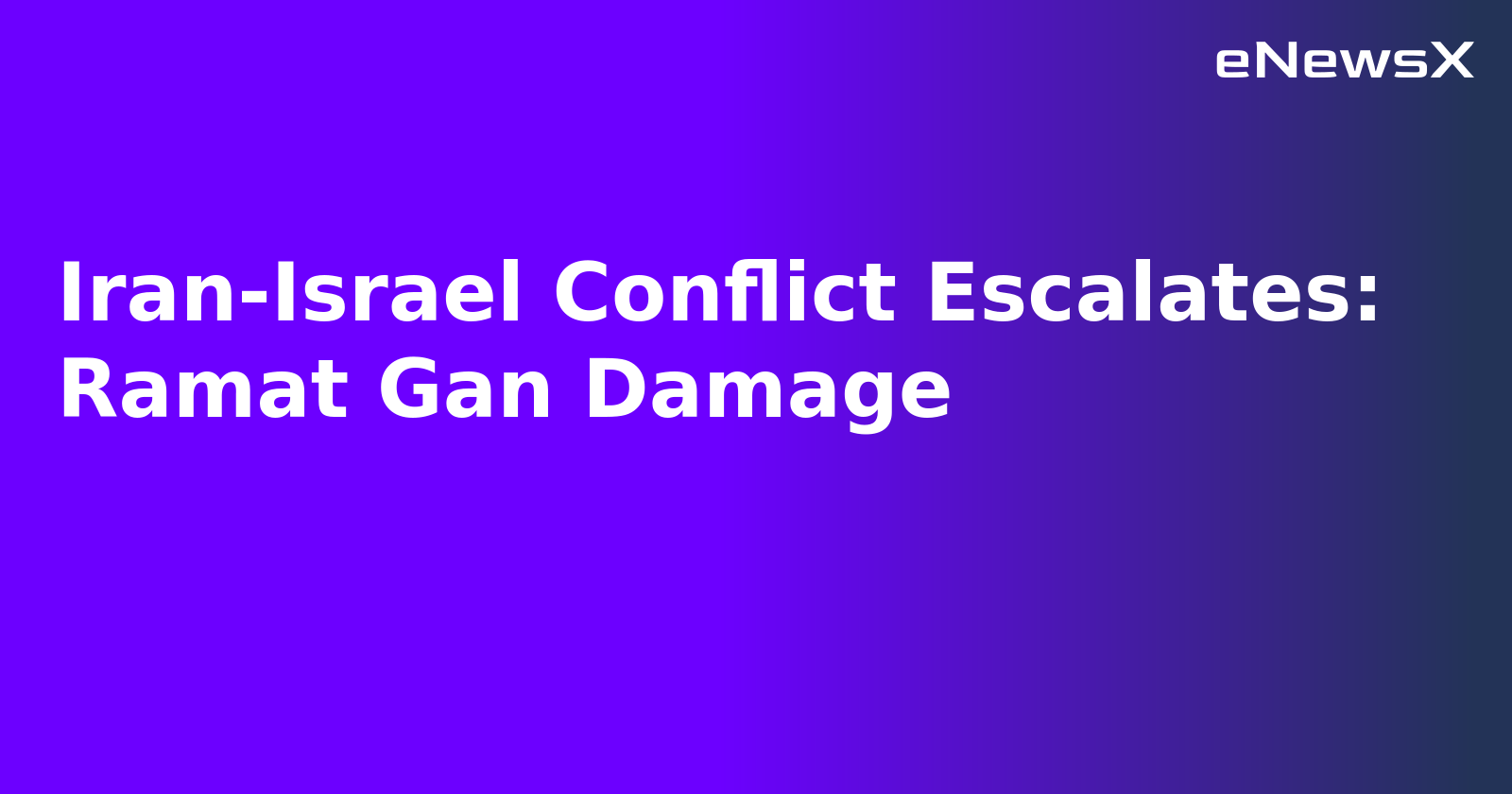 Iran-Israel Conflict Escalates: Ramat Gan Damage.webp