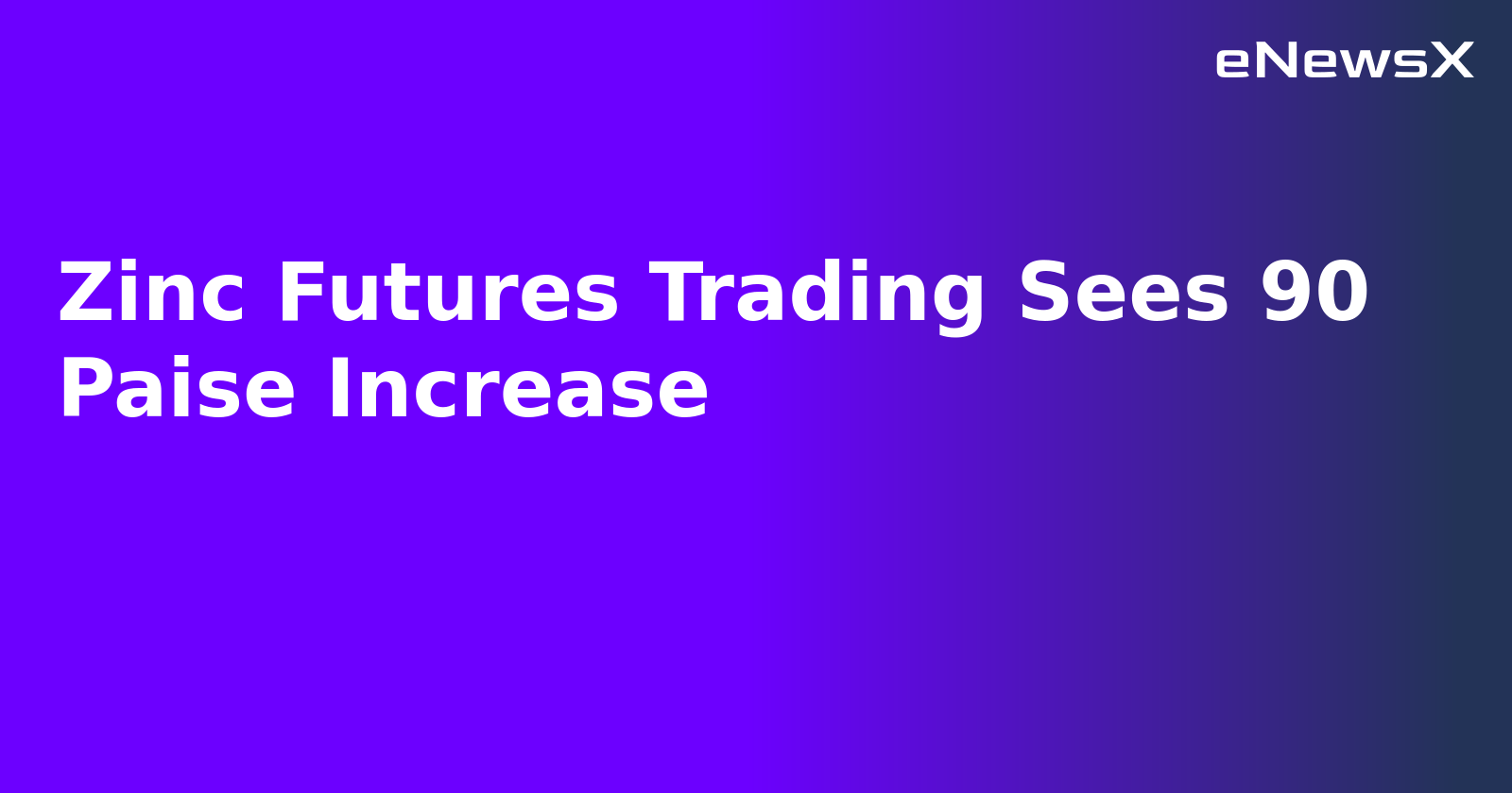 Zinc Futures Trading Sees 90 Paise Increase.webp