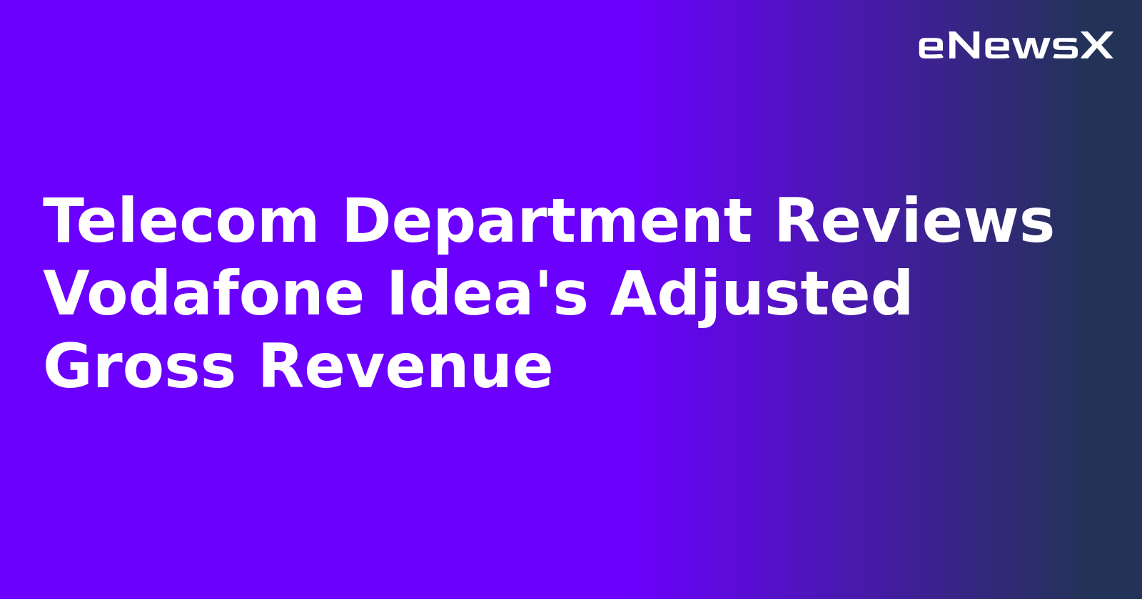 Telecom Department Reviews Vodafone Idea's Adjusted Gross Revenue.webp