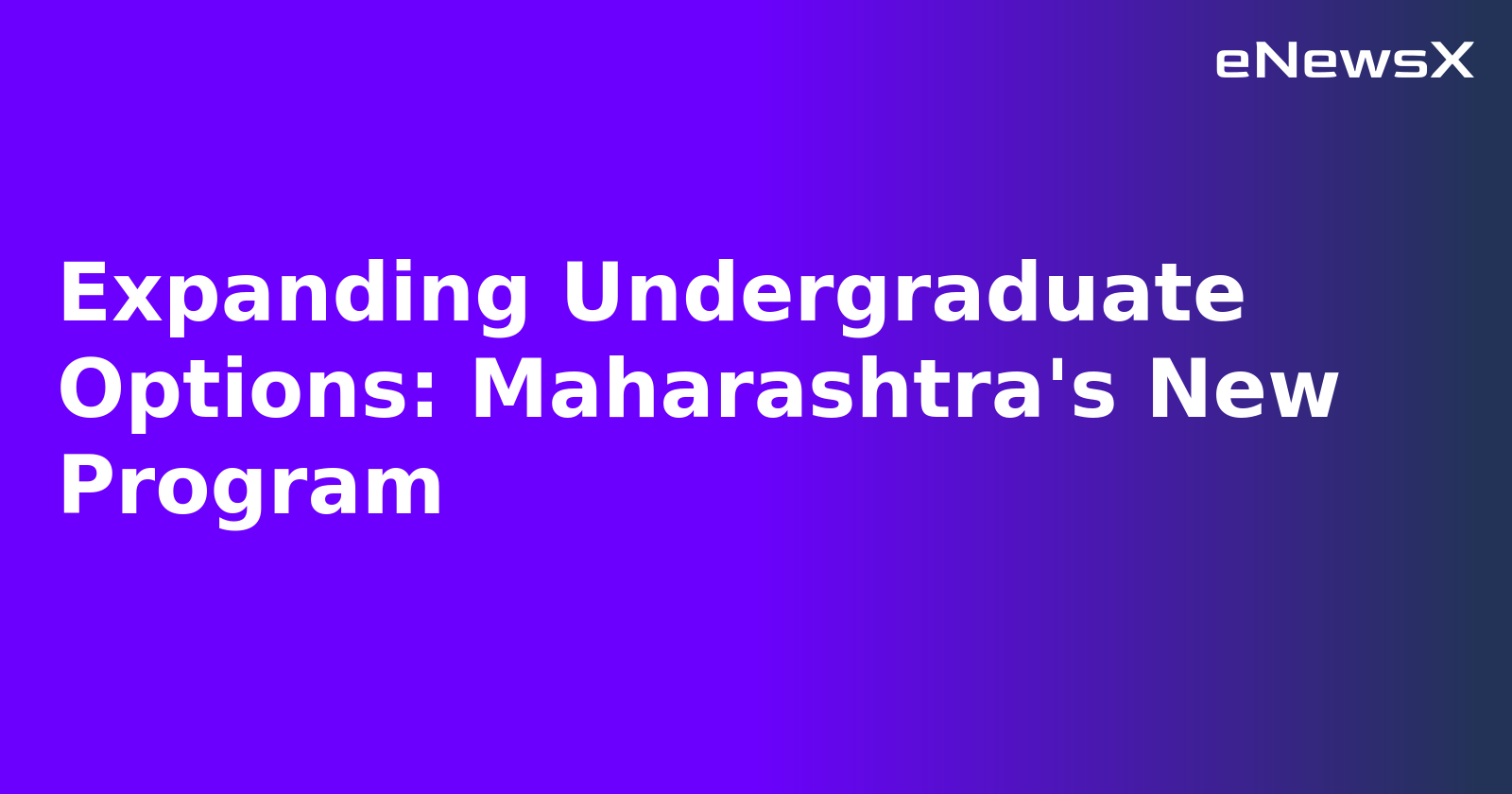 Expanding Undergraduate Options: Maharashtra's New Program.webp