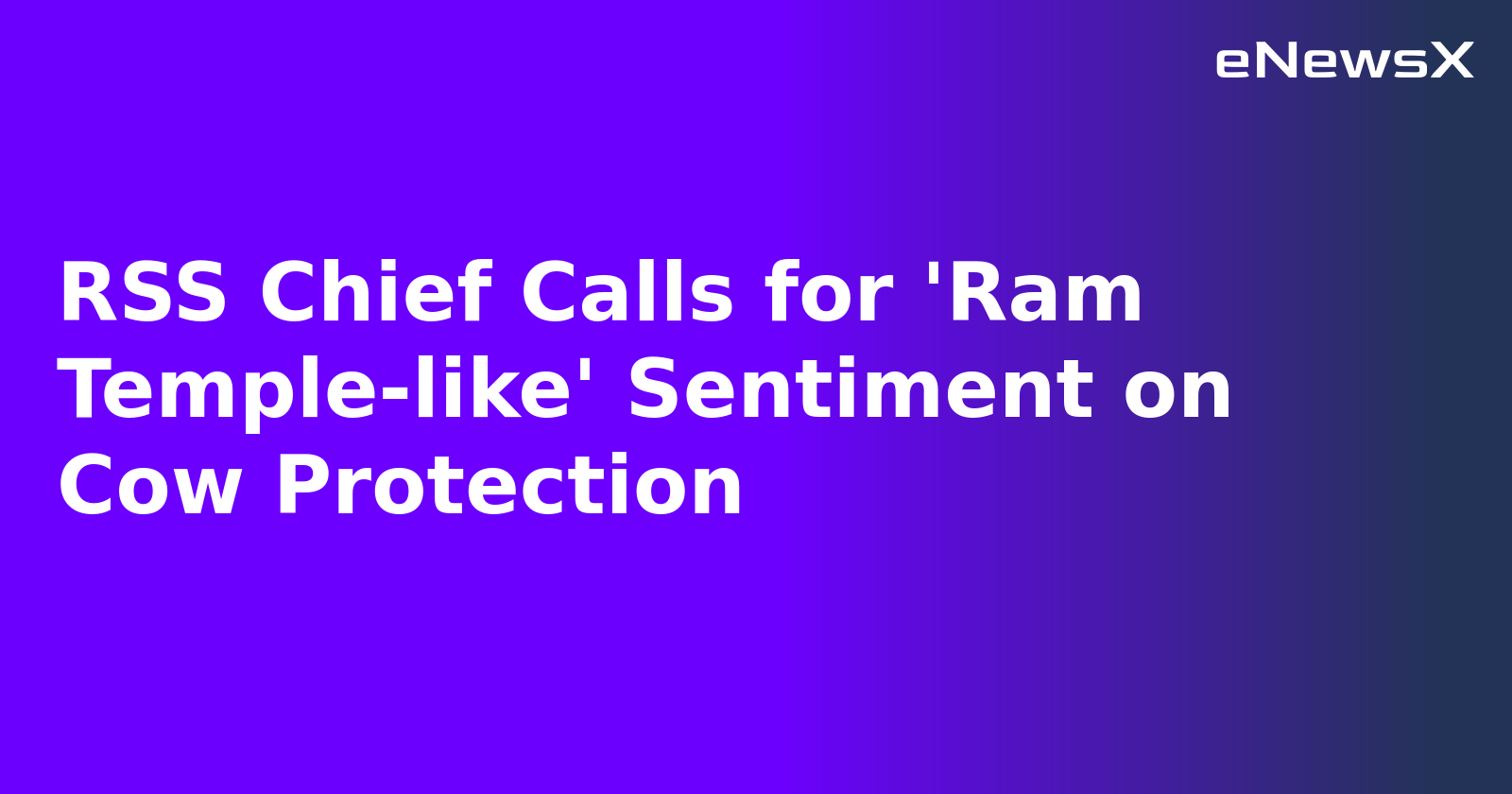 RSS Chief Calls for 'Ram Temple-like' Sentiment on Cow Protection.webp