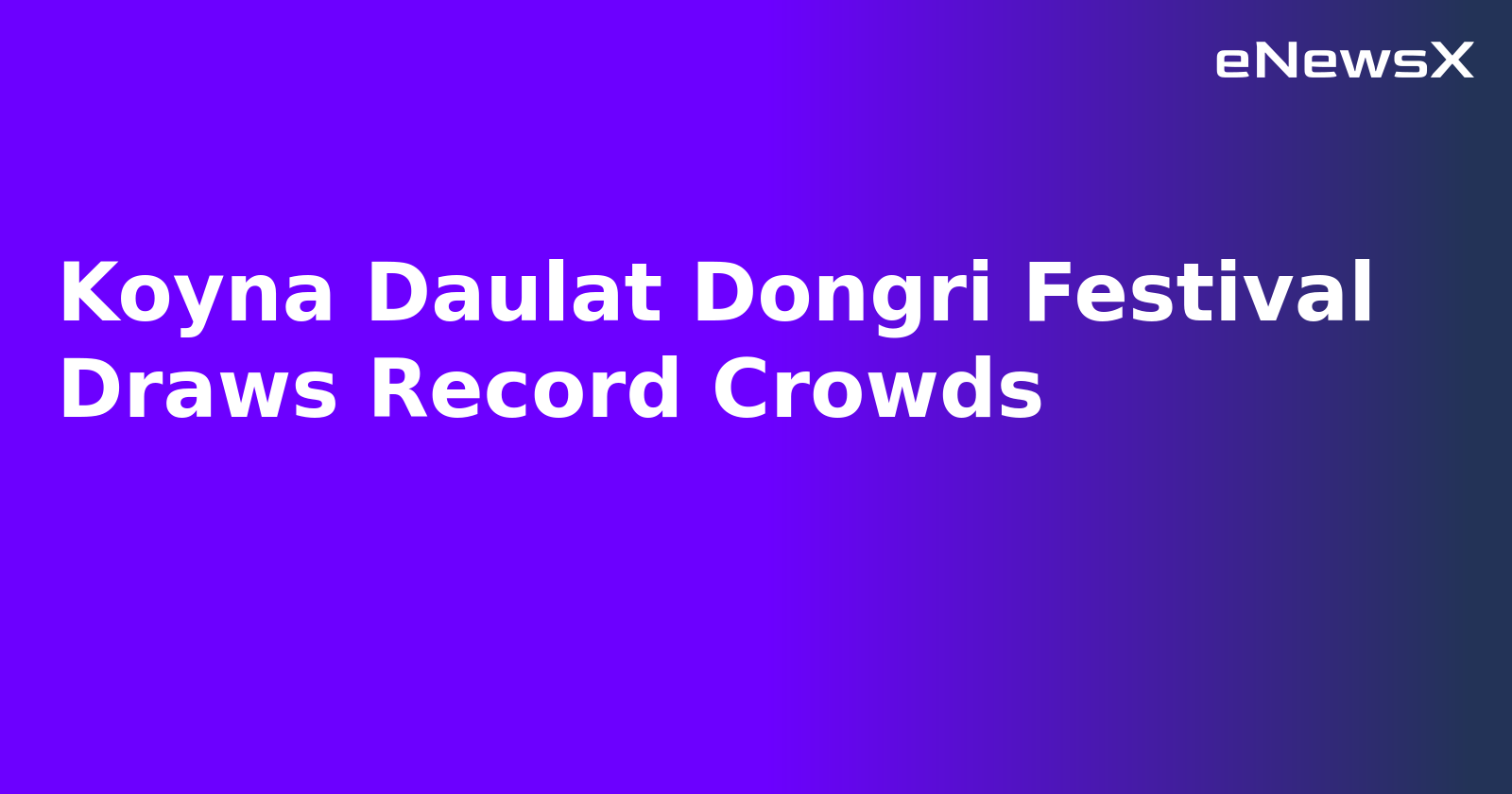 Koyna Daulat Dongri Festival Draws Record Crowds.webp Koyna Daulat Dongri Festival Draws Record Crowds.webp
