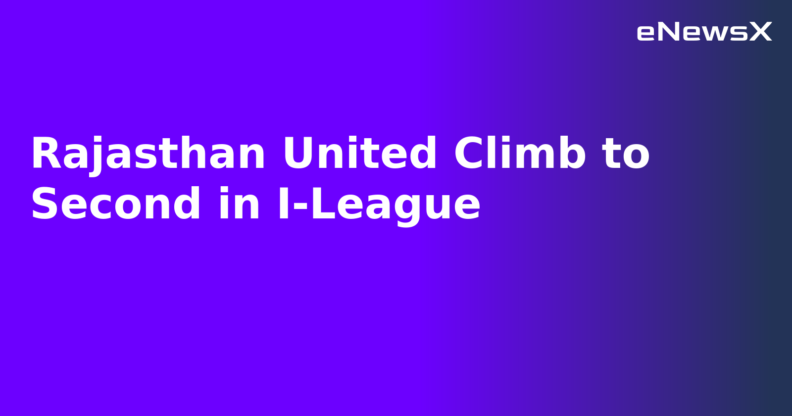 Rajasthan United Climb to Second in I-League.webp