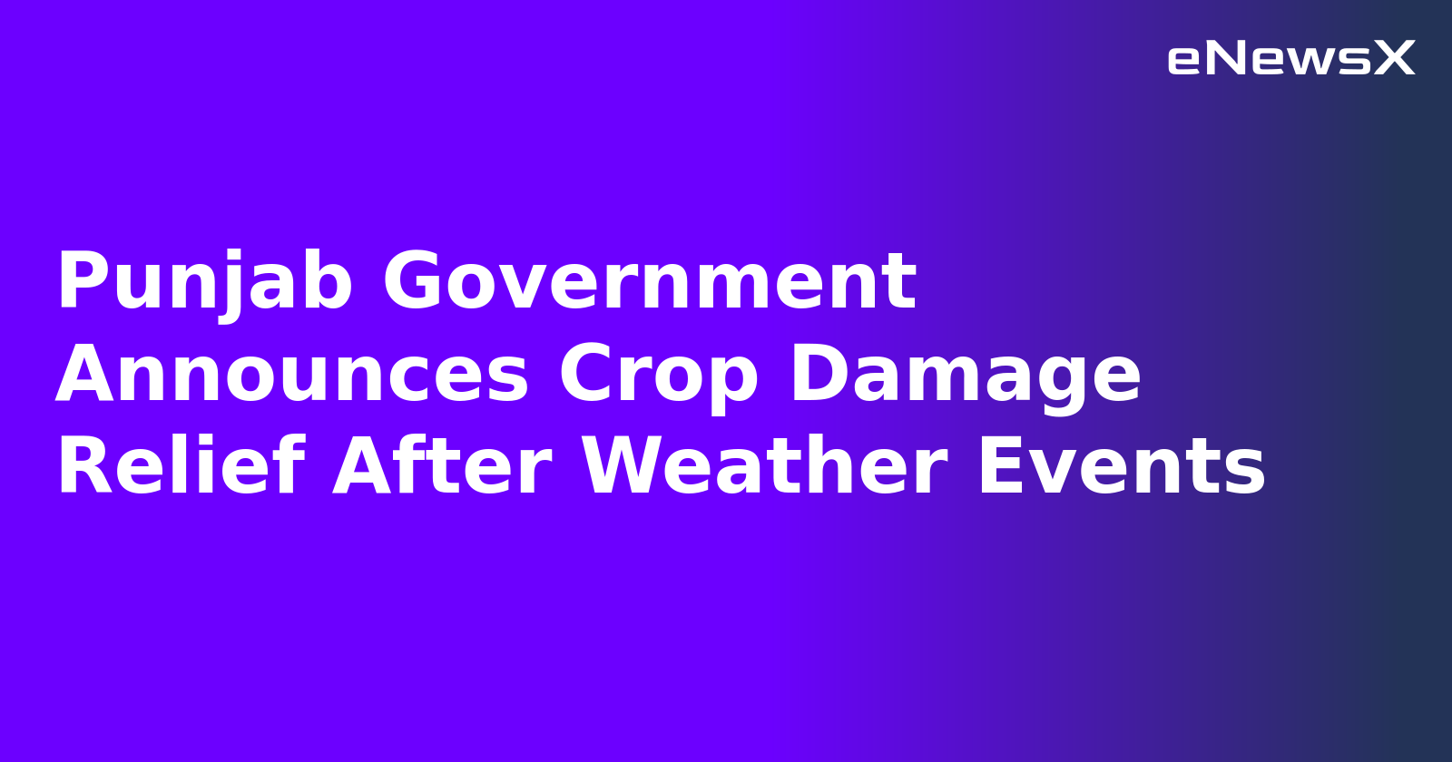 Punjab Government Announces Crop Damage Relief After Weather Events.webp