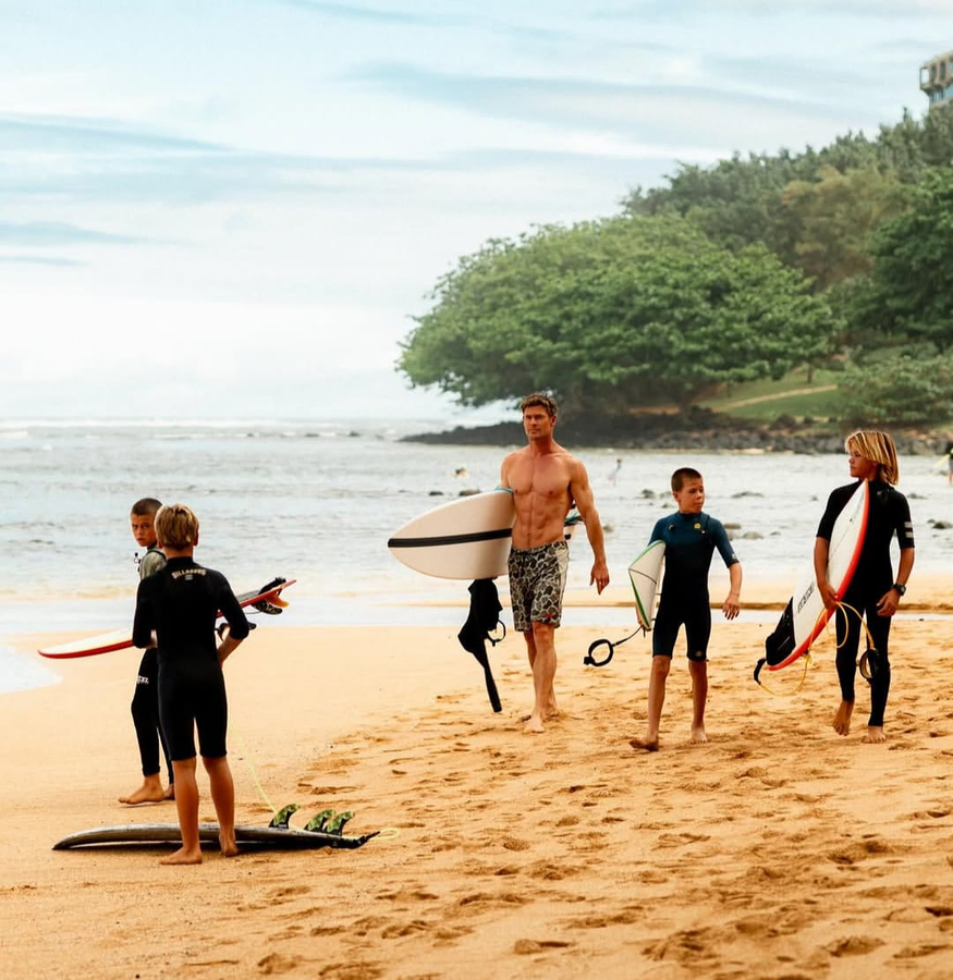 A Dream Realized: Hemsworth Surfs with Children.webp