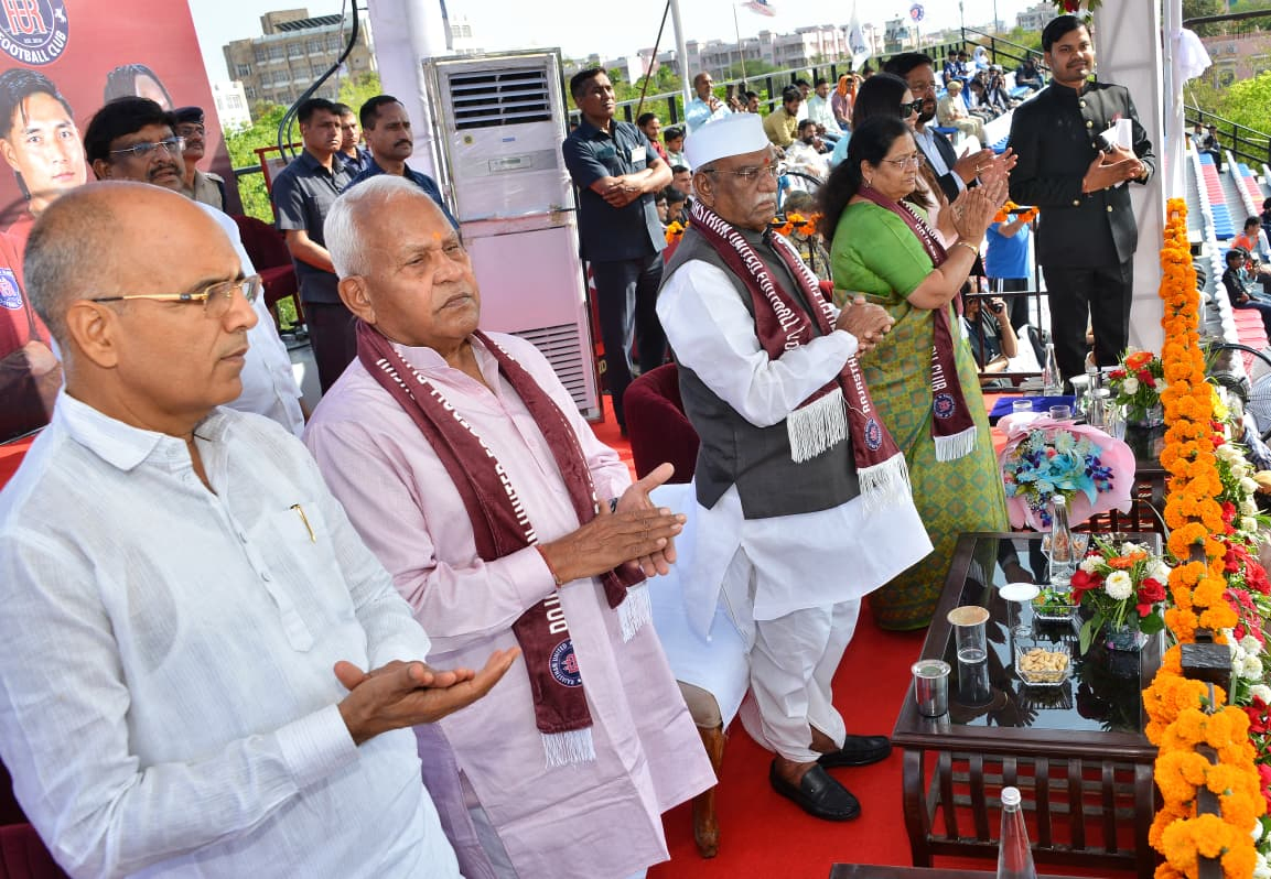 Promoting Sports: Governor at Indian Football League Inauguration.webp