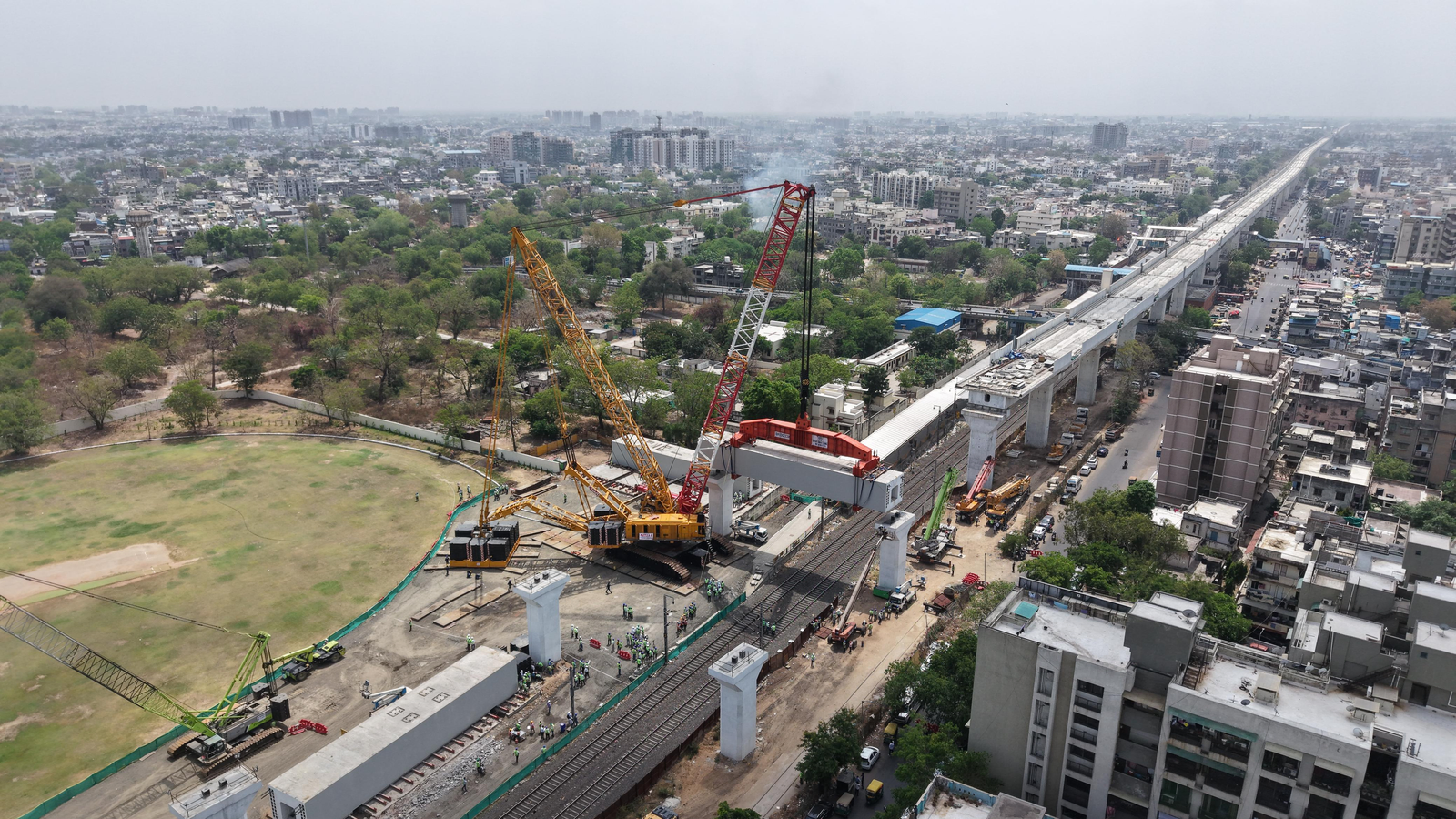 Mumbai-Ahmedabad Bullet Train: Heavy Portal Beam Launched.webp Mumbai-Ahmedabad Bullet Train: Heavy Portal Beam Launched.webp