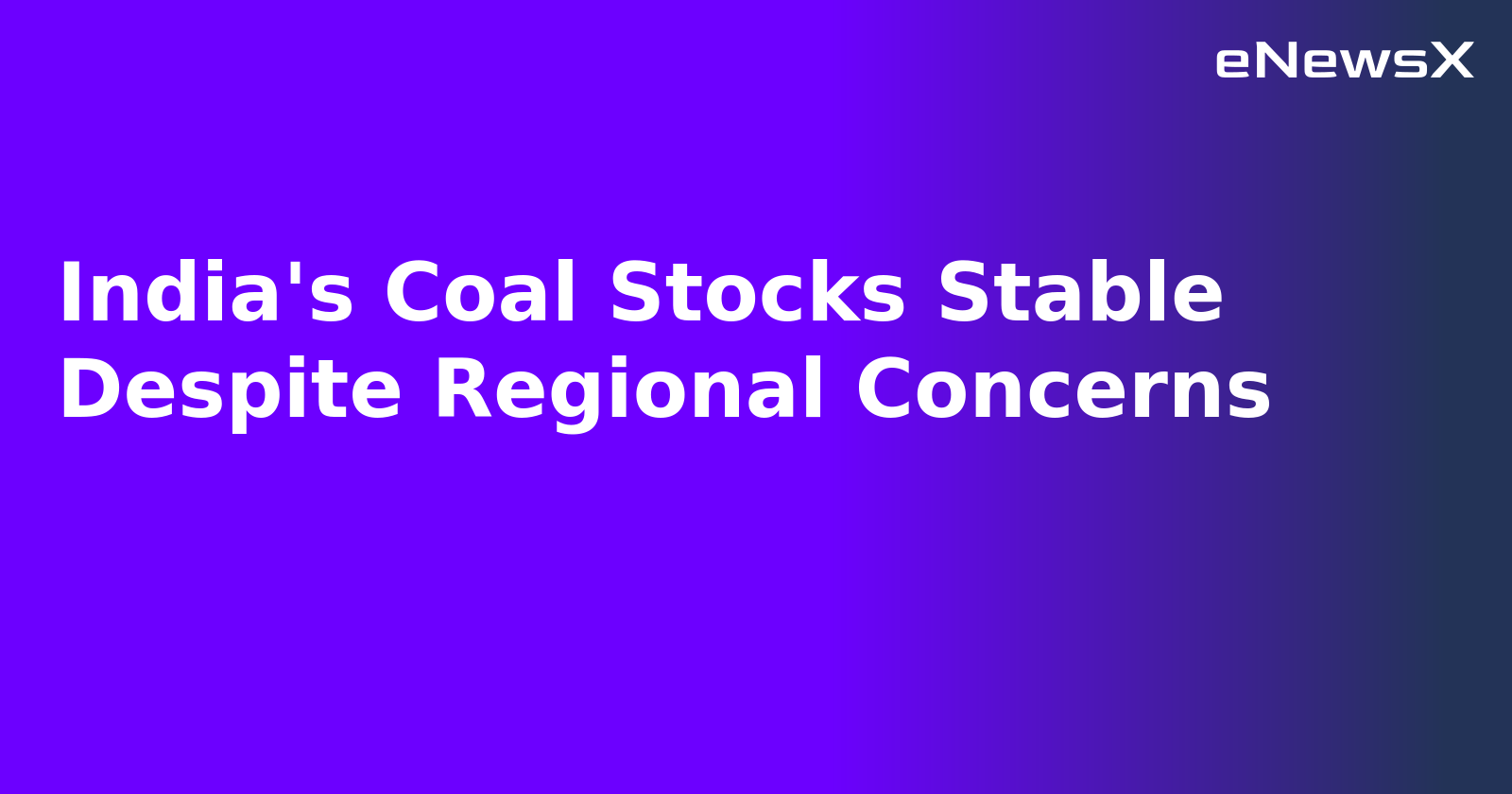 India's Coal Stocks Stable Despite Regional Concerns.webp