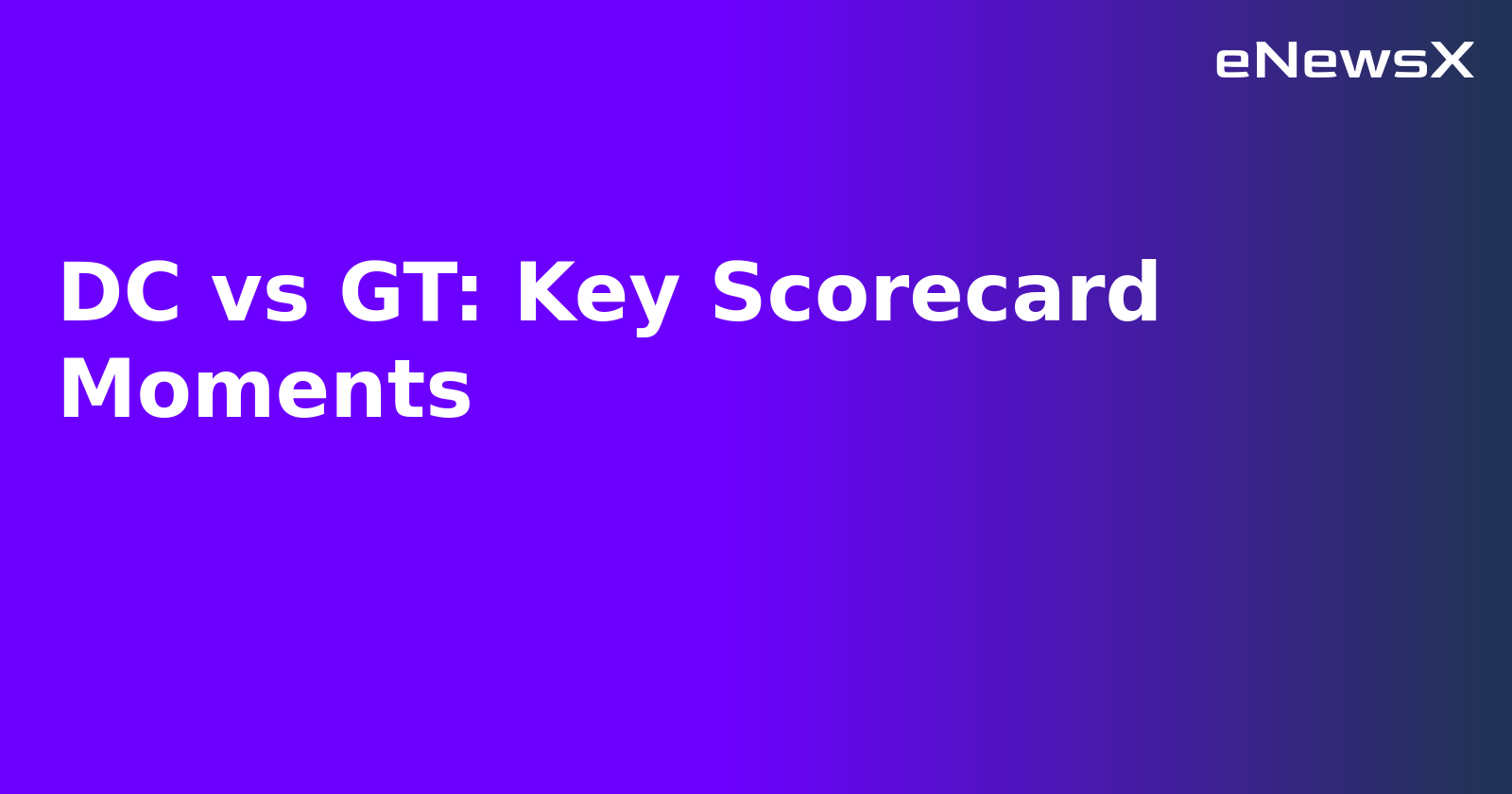 DC vs GT: Key Scorecard Moments.webp