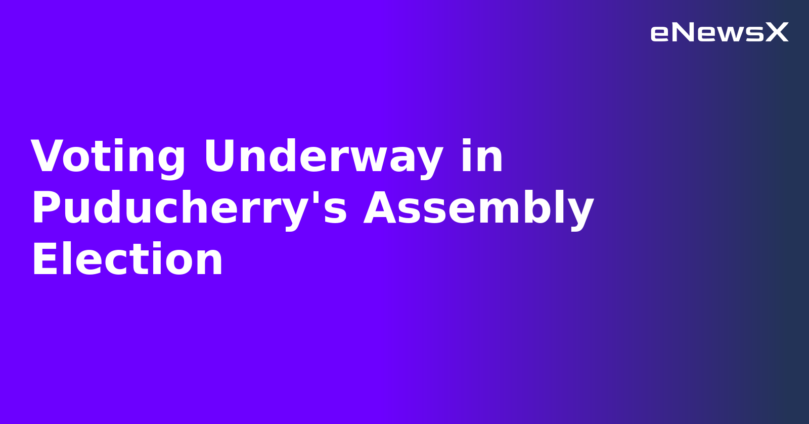 Voting Underway in Puducherry's Assembly Election.webp