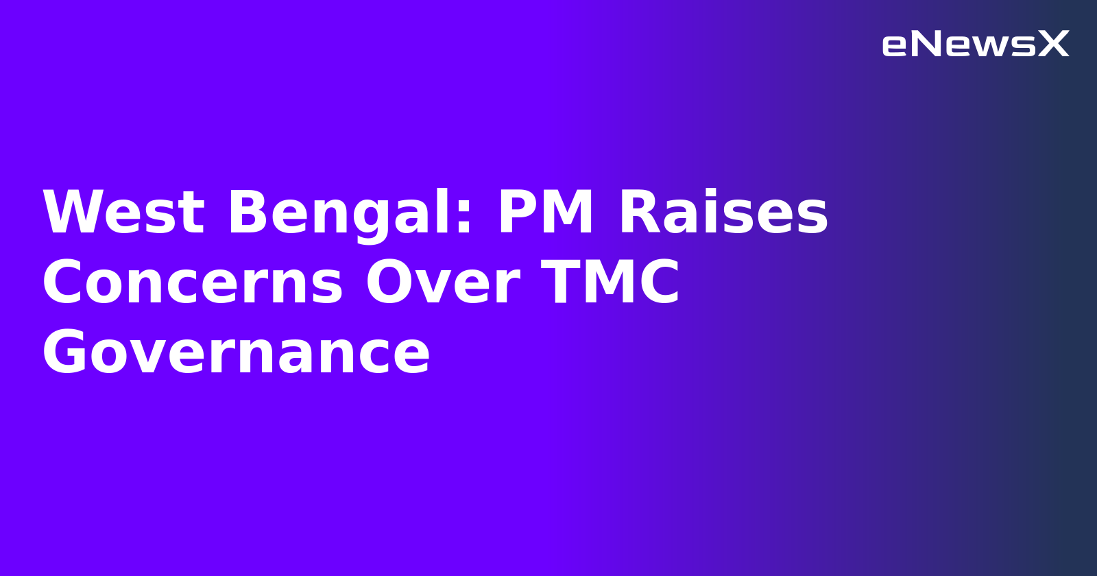West Bengal: PM Raises Concerns Over TMC Governance.webp