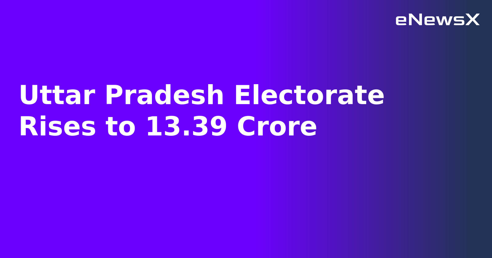 Uttar Pradesh Electorate Rises to 13.39 Crore.webp Uttar Pradesh Electorate Rises to 13.39 Crore.webp