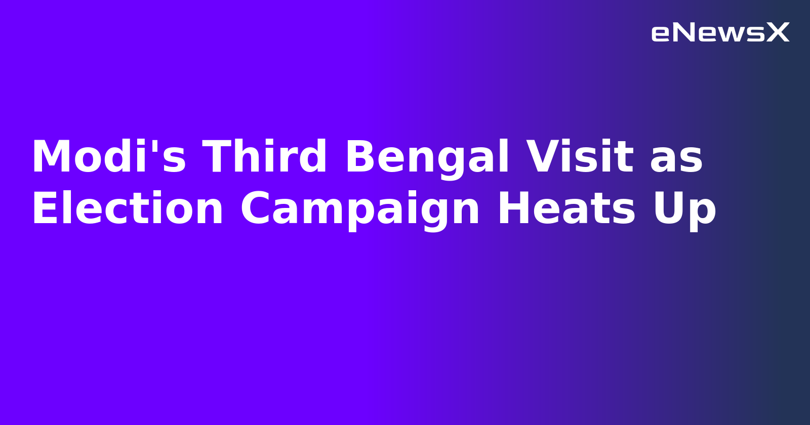 Modi's Third Bengal Visit as Election Campaign Heats Up.webp