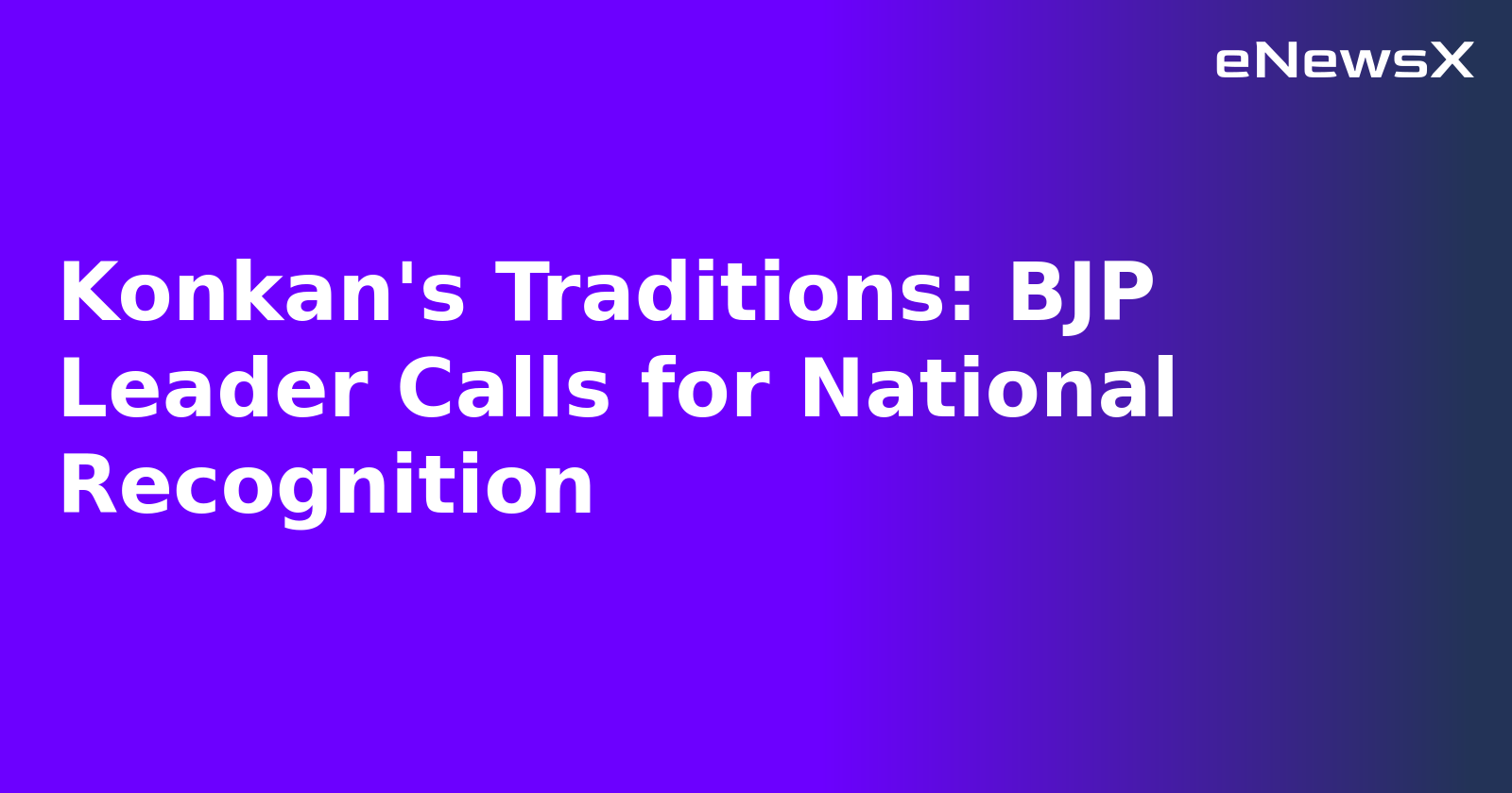 Konkan's Traditions: BJP Leader Calls for National Recognition.webp