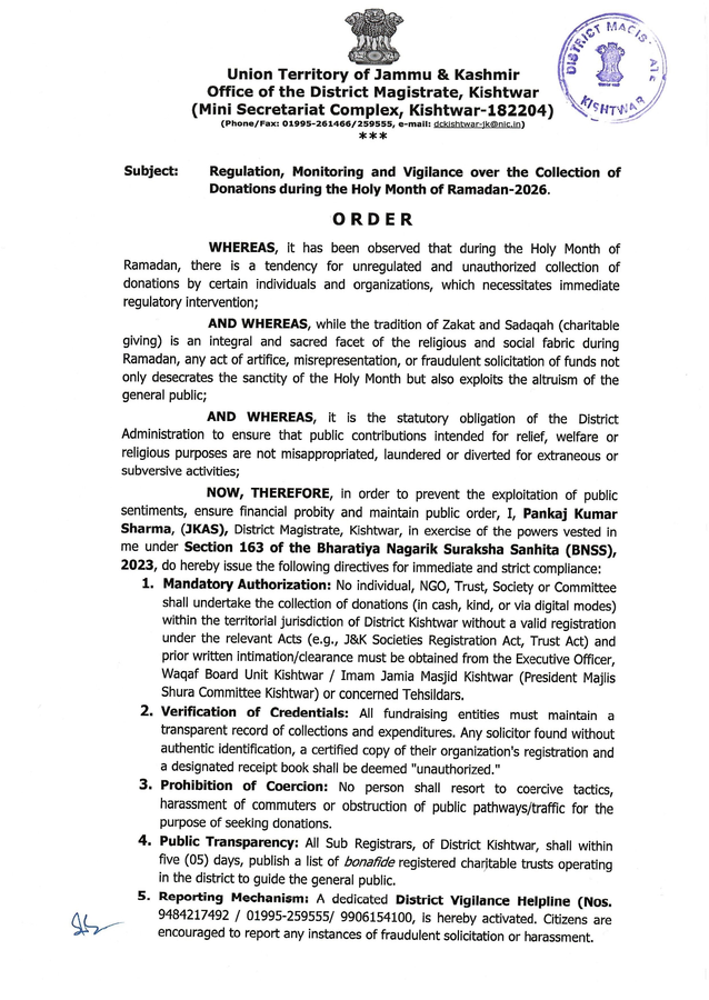 Preventing Fraud: Kishtwar Issues Donation Guidelines.webp