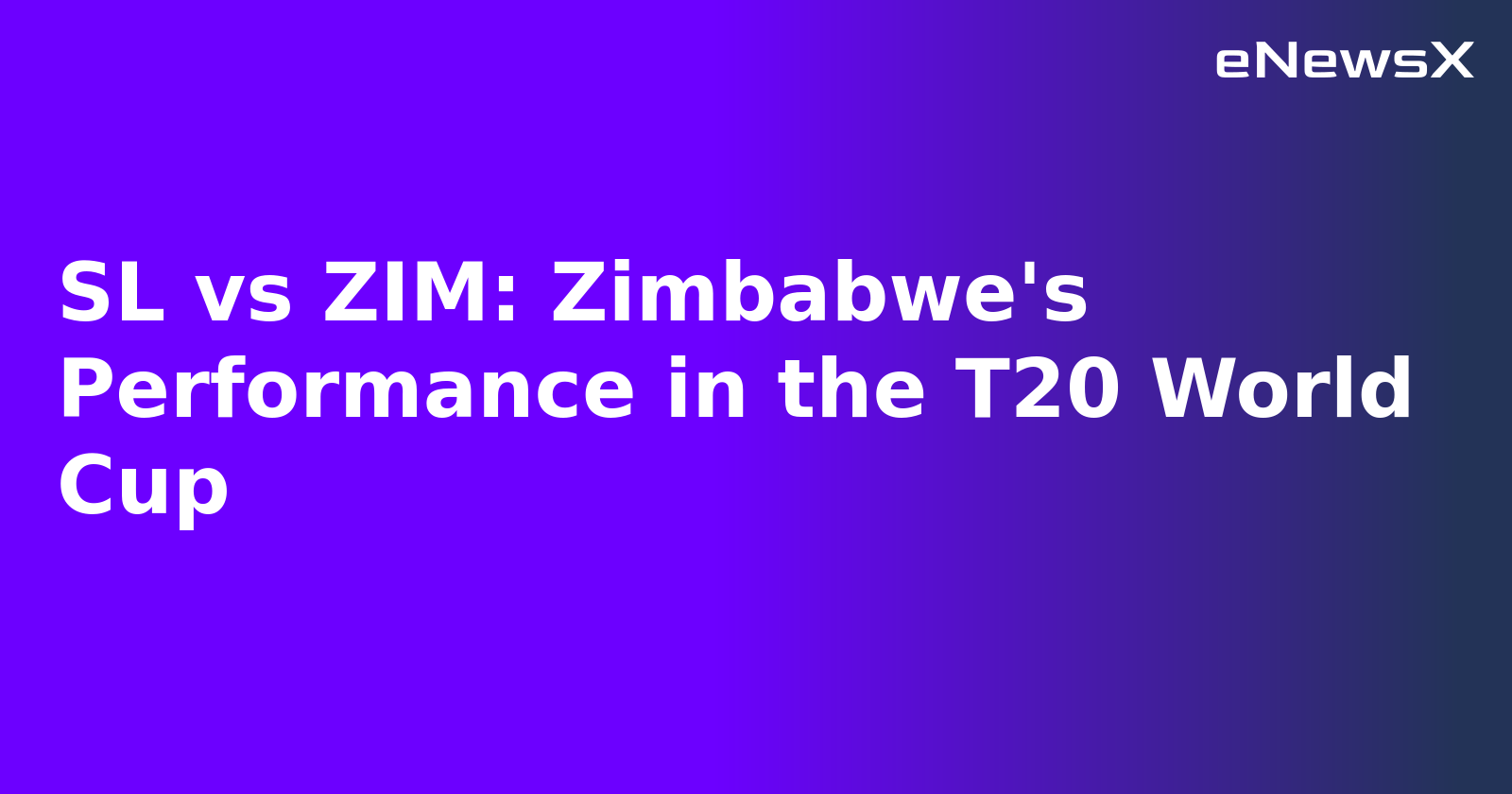 SL vs ZIM: Zimbabwe's Performance in the T20 World Cup.webp