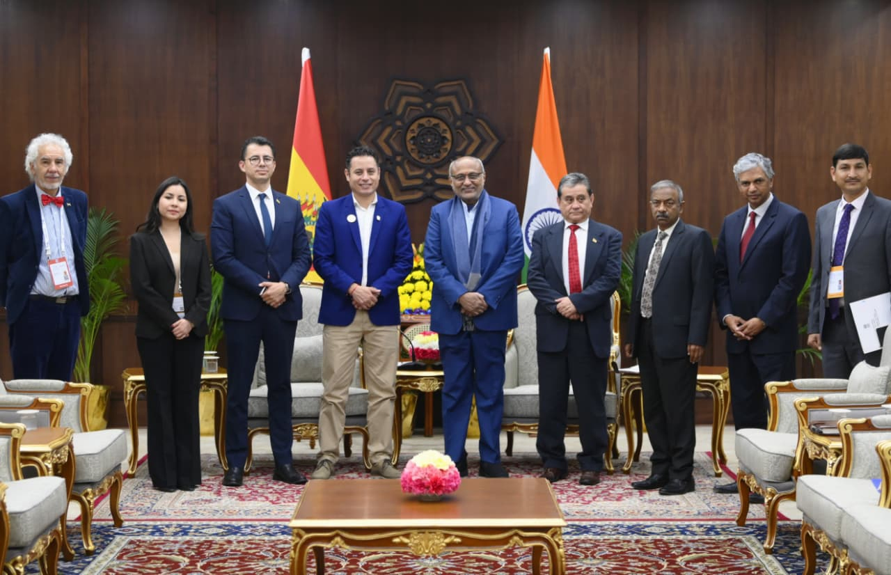 Bilateral Relations Strengthened: VP Radhakrishnan Meets Bolivian Counterpart.webp