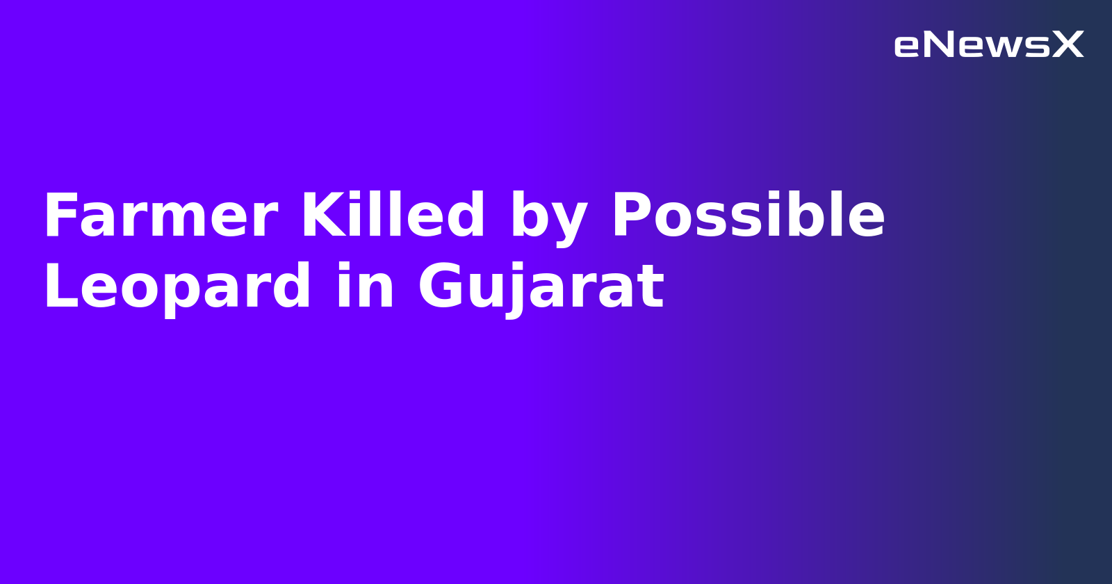 Farmer Killed by Possible Leopard in Gujarat.webp Farmer Killed by Possible Leopard in Gujarat.webp