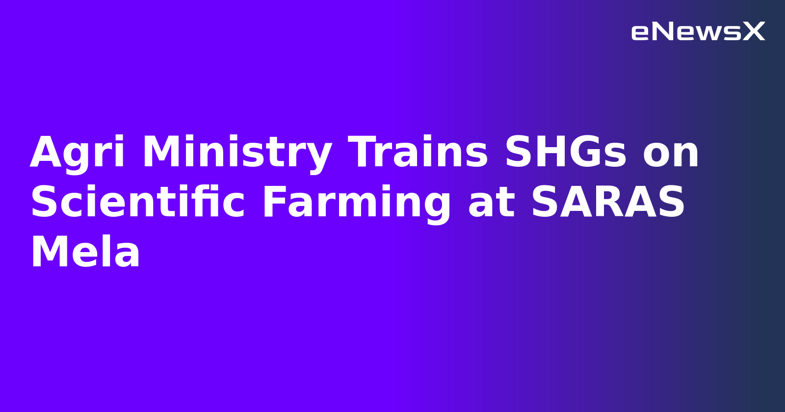 Agri Ministry Trains SHGs on Scientific Farming at SARAS Mela.webp