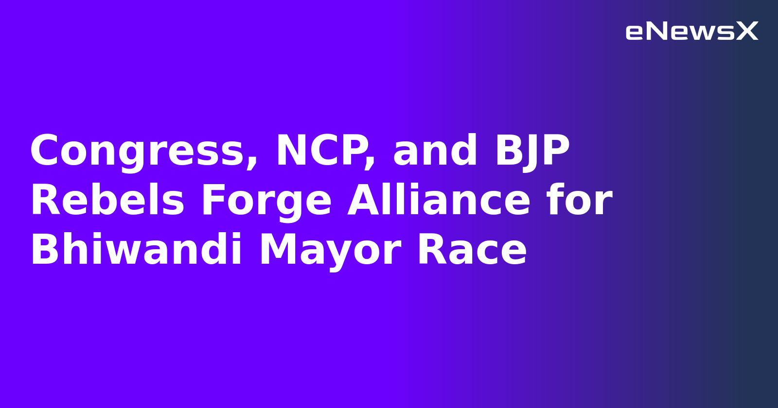 Congress, NCP, and BJP Rebels Forge Alliance for Bhiwandi Mayor Race.webp