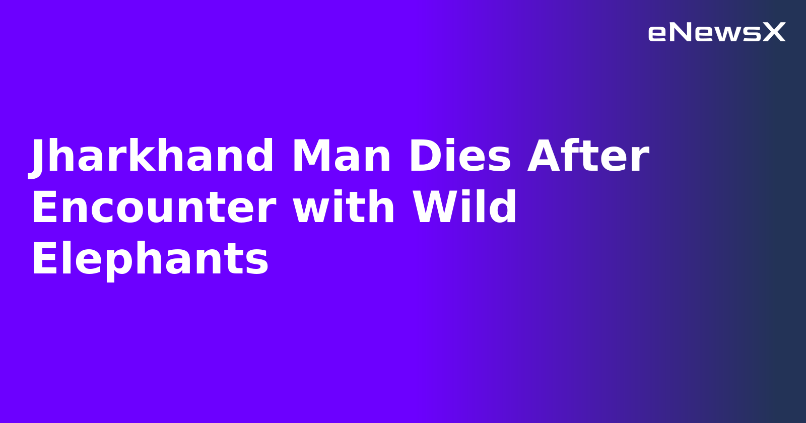 Jharkhand Man Dies After Encounter with Wild Elephants.webp