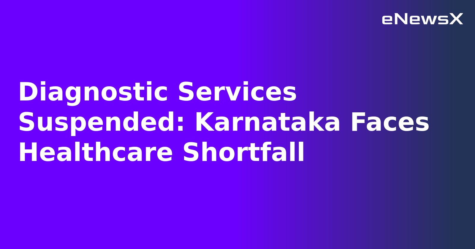 Diagnostic Services Suspended: Karnataka Faces Healthcare Shortfall.webp