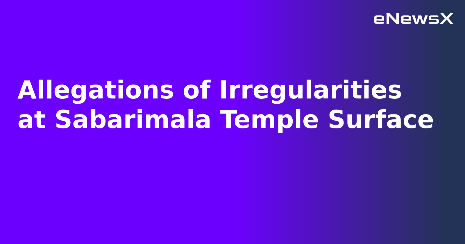 Allegations of Irregularities at Sabarimala Temple Surface.webp