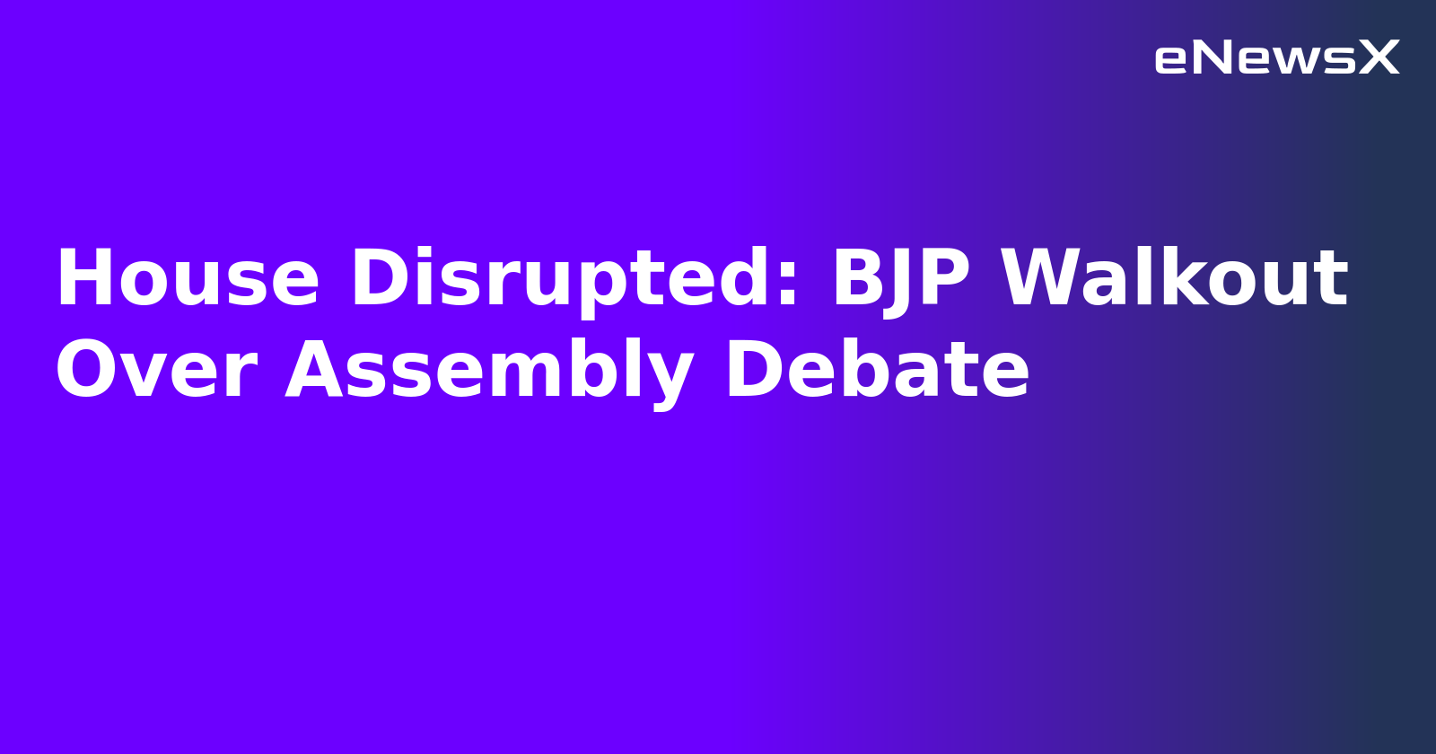 House Disrupted: BJP Walkout Over Assembly Debate.webp