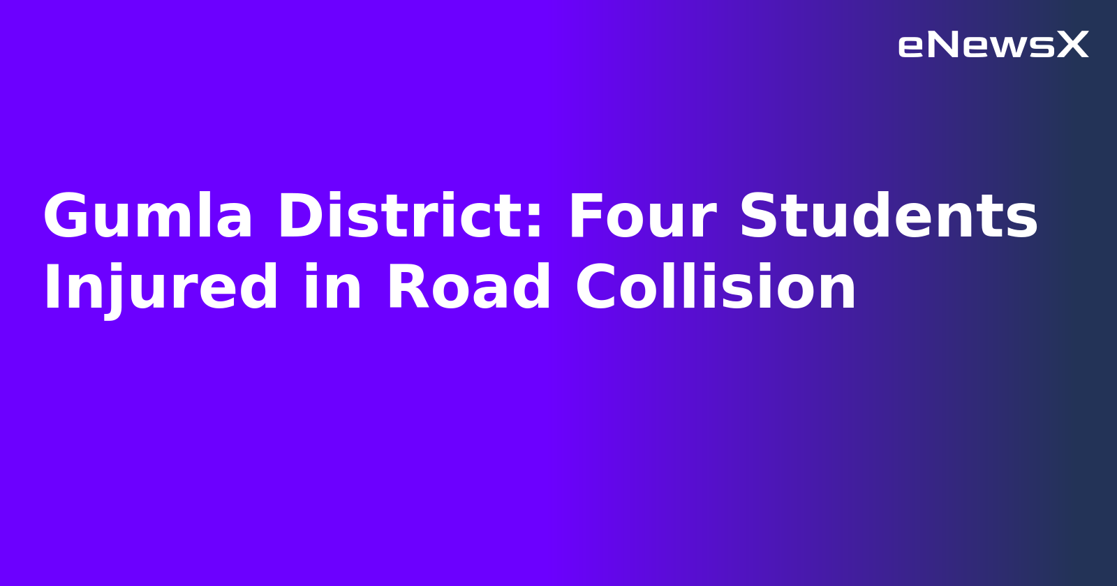 Gumla District: Four Students Injured in Road Collision.webp