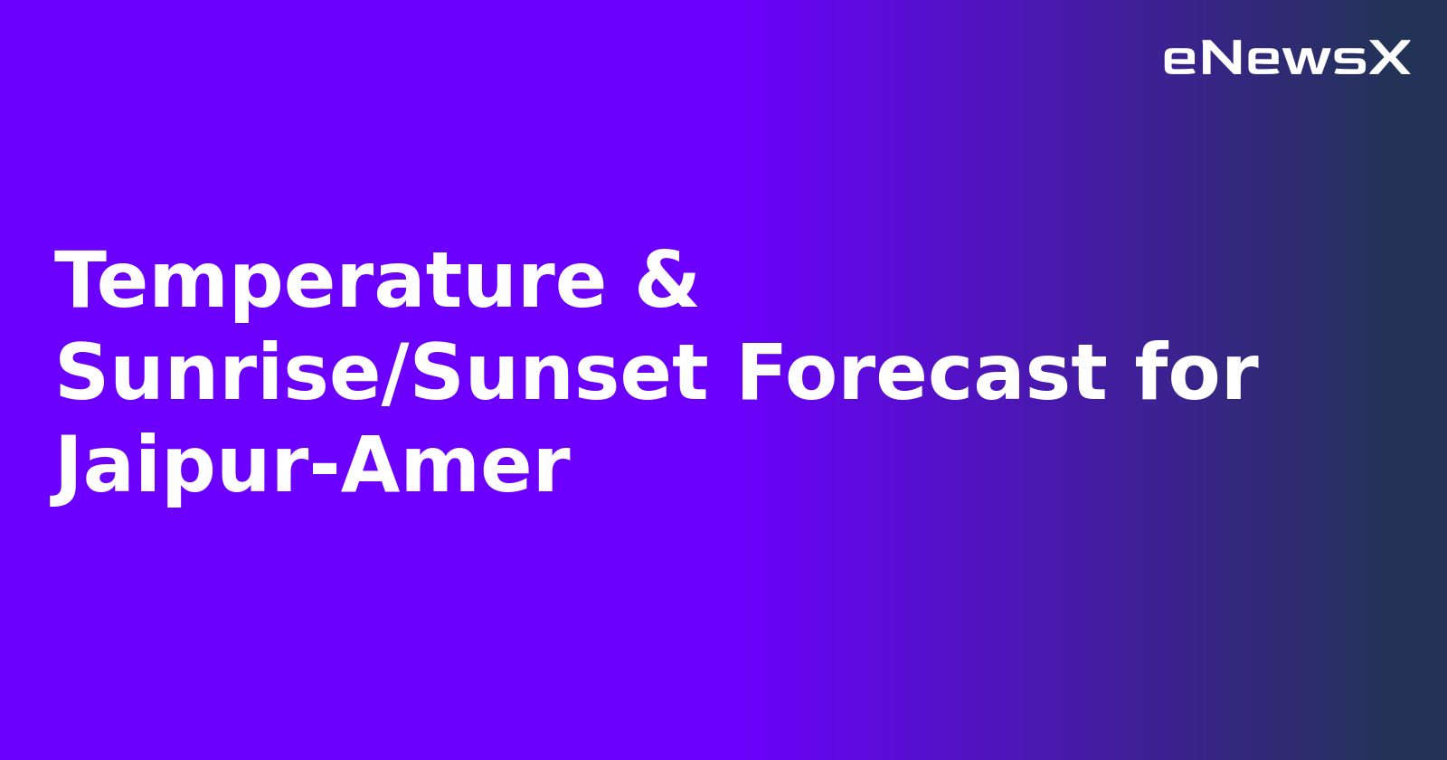 Sunset Forecast for Jaipur-Amer.webp