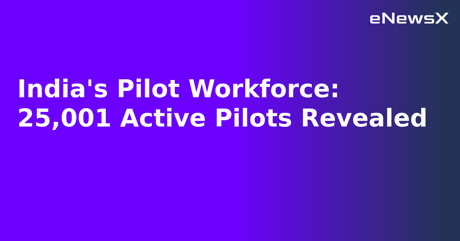 India's Pilot Workforce: 25,001 Active Pilots Revealed.webp