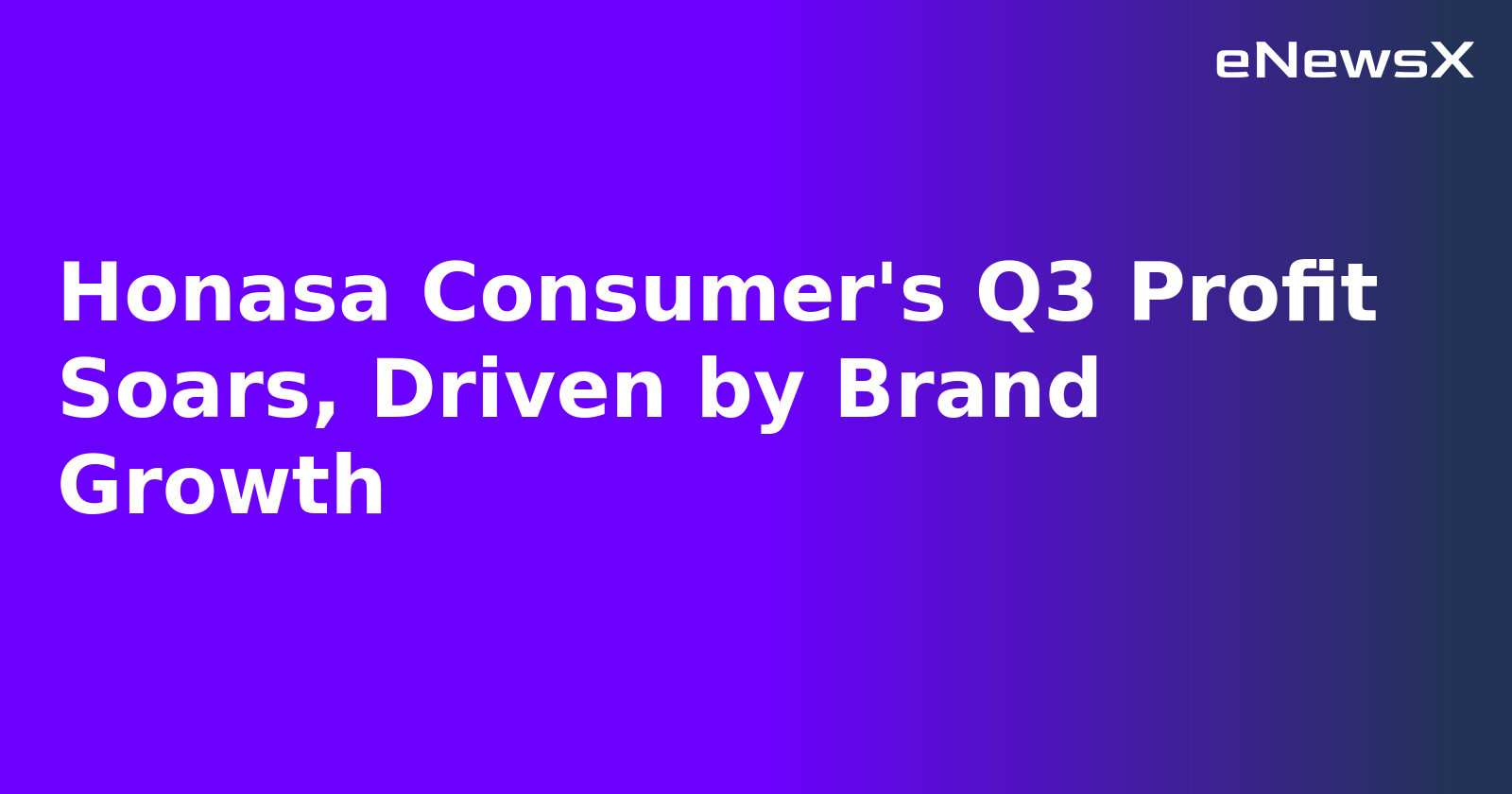 Honasa Consumer's Q3 Profit Soars, Driven by Brand Growth