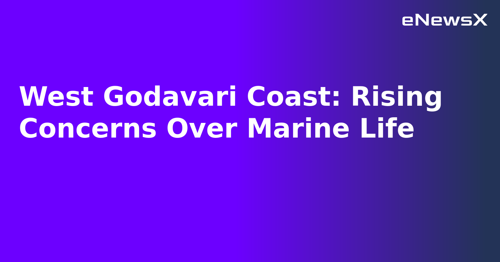 West Godavari Coast: Rising Concerns Over Marine Life.webp