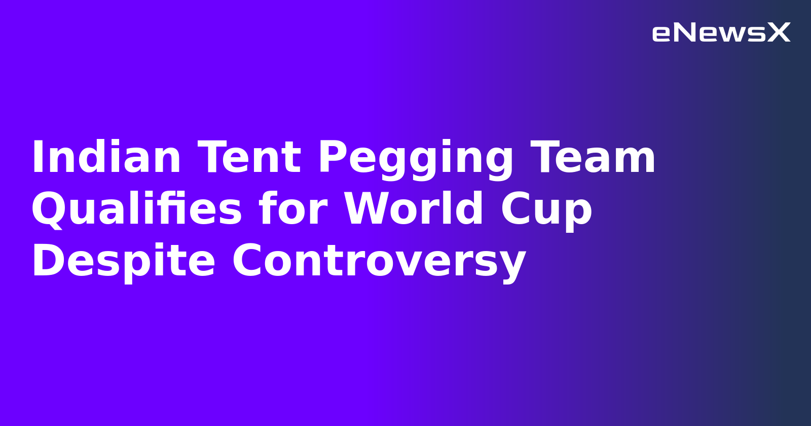 Indian Tent Pegging Team Qualifies for World Cup Despite Controversy.webp