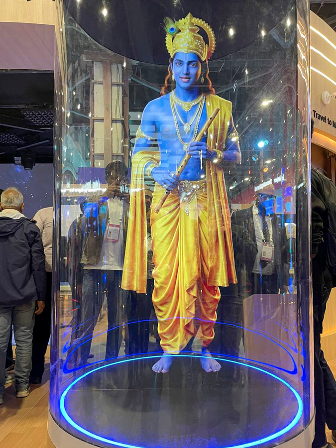 AI Brings 'Lord Krishna' and 'Arjuna' to Life at AI Summit.webp