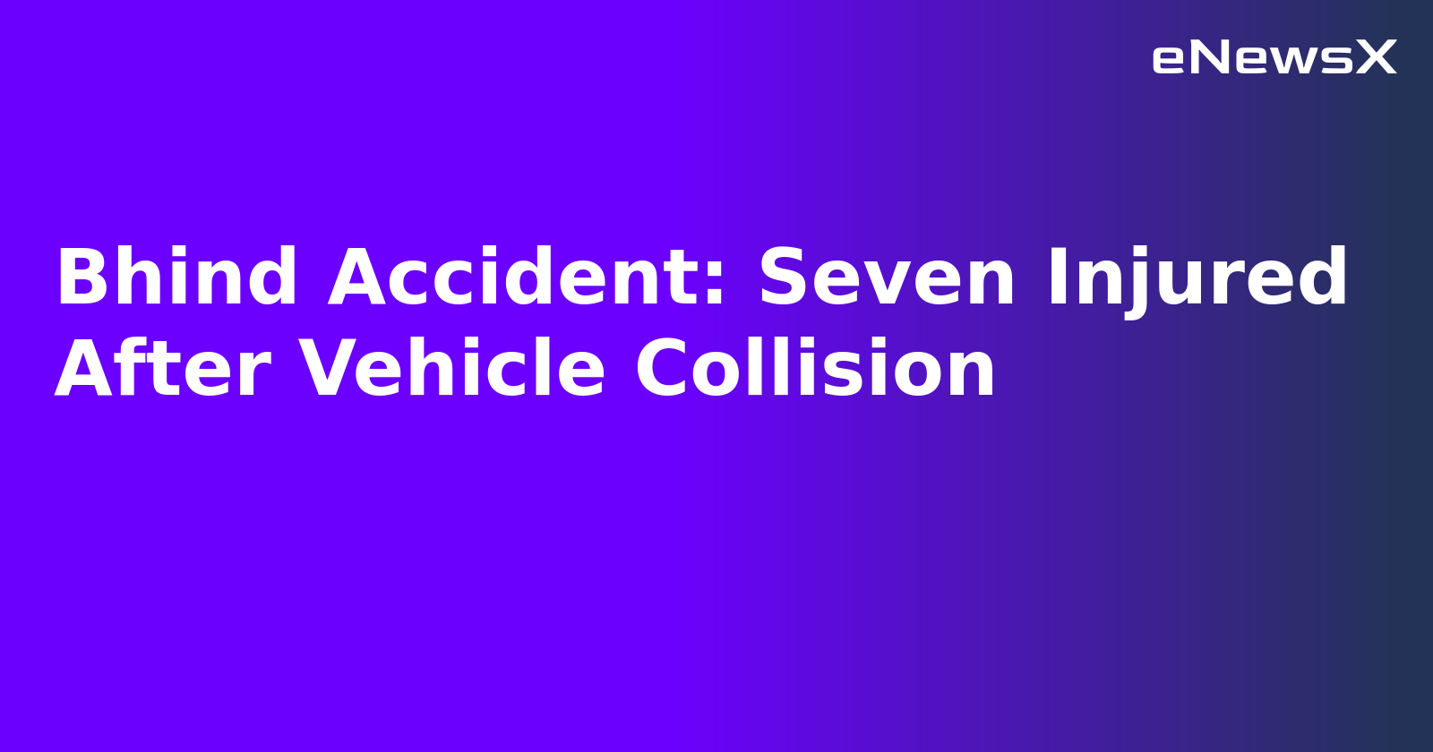 Bhind Accident: Seven Injured After Vehicle Collision