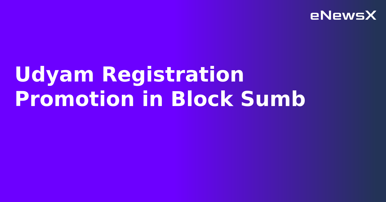 Udyam Registration Promotion in Block Sumb.webp