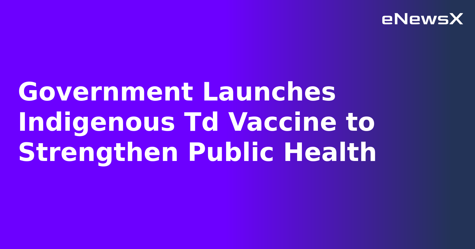 Government Launches Indigenous Td Vaccine to Strengthen Public Health.webp