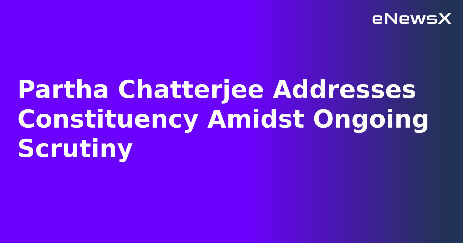 Partha Chatterjee Addresses Constituency Amidst Ongoing Scrutiny.webp