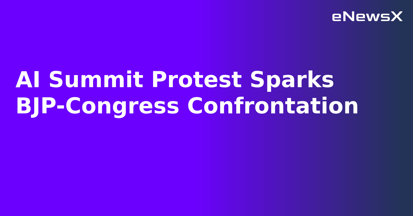 AI Summit Protest Sparks BJP-Congress Confrontation.webp