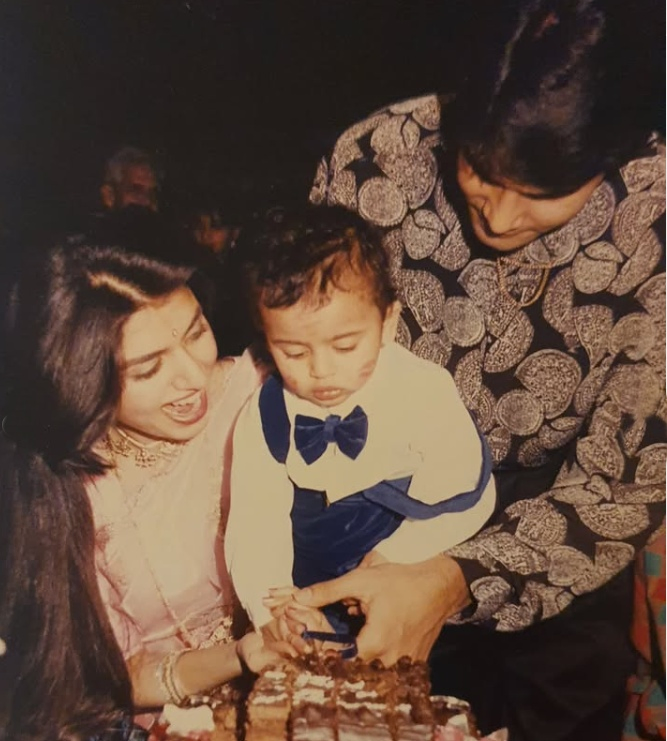 Family Memories: Bhagyashree and Son Abhimanyu's Birthday Pictures.webp
