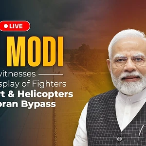 LIVE: PM Modi Observes Aerial Showcase of Fighter Jets, Transport Aircraft and Helicopters at Moran Bypass