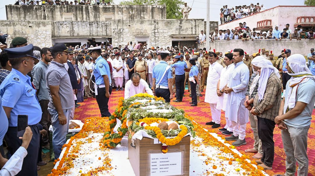 Martyr Surendra Kumar Laid to Rest with Full Military Honours in Rajasthan