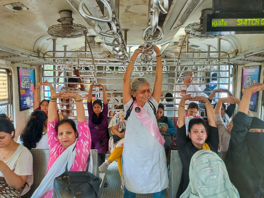 Mumbai's Local Trains Turn into Yoga Studios with Heal-Station’s Moving Wellness Movement